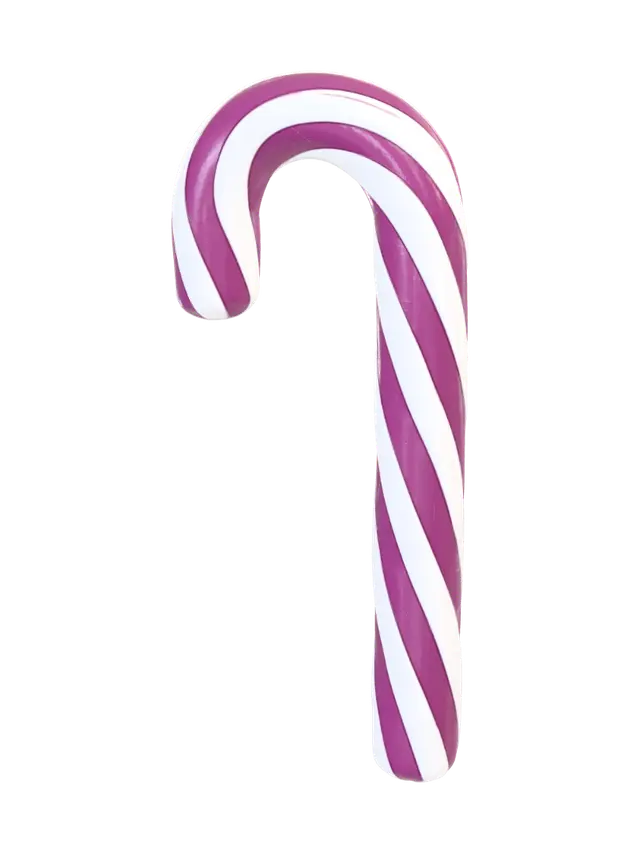 klassische Zuckeratnge - Candycane 3D model, vytvořený pomocí AI
