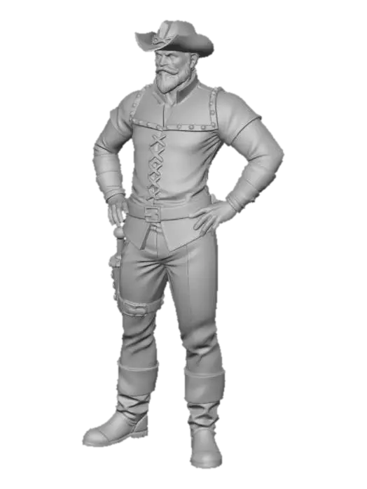 3D model for Cowboy Adventurer