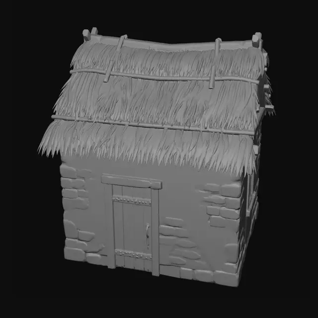 3D model for Thatched Hut