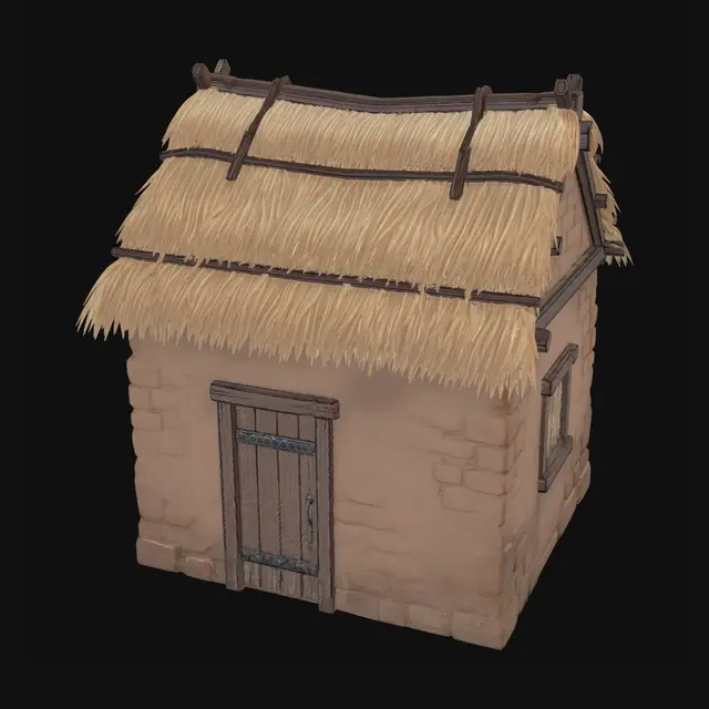 3D model for Thatched Hut