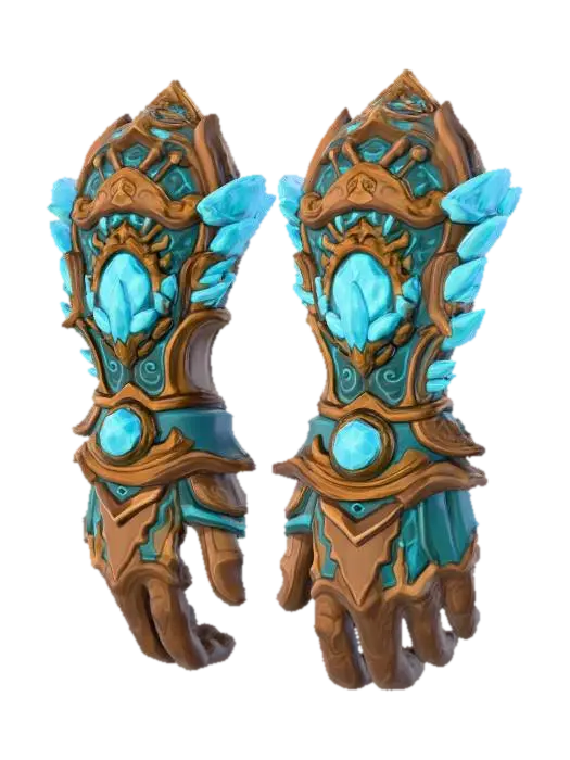 hands for set ice 3D model, vytvořený pomocí AI