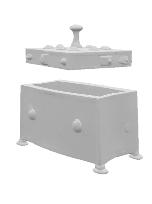 3D model for 3d puzzle with ornamental gems