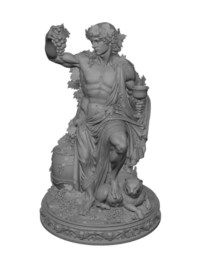3D model for Dionysus with Grapes and Leopard
