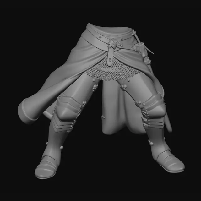 3D model for Knight's Leg Armor