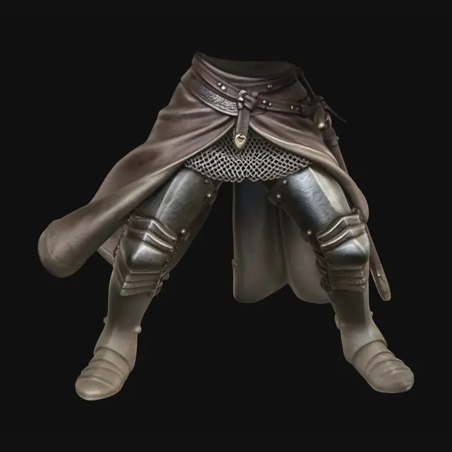 3D model for Knight's Leg Armor