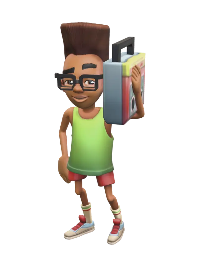 Realistic Fresh Subway Surfers 3D model, vytvořený pomocí AI