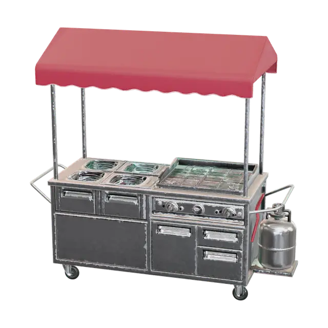 3D model for Ornate Foodcart