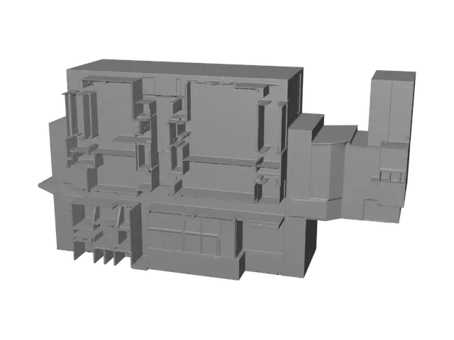 3D model for Planta do Centro de Distribuição com Depósitos e Vestiários