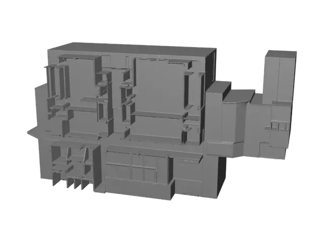 3D model for Planta do Centro de Distribuição com Depósitos e Vestiários