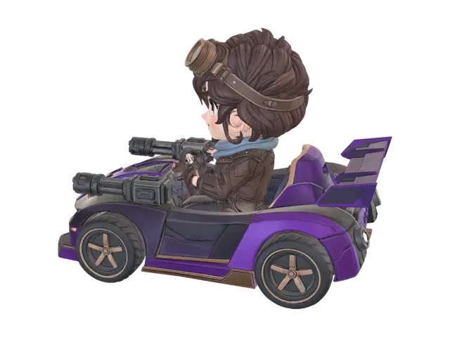 3D model for Purple Fury Go-Kart