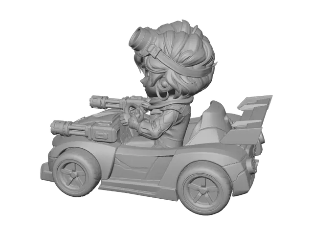 3D model for Purple Fury Go-Kart