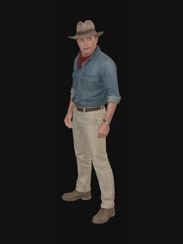 3D model for Dusty Trails Cowboy