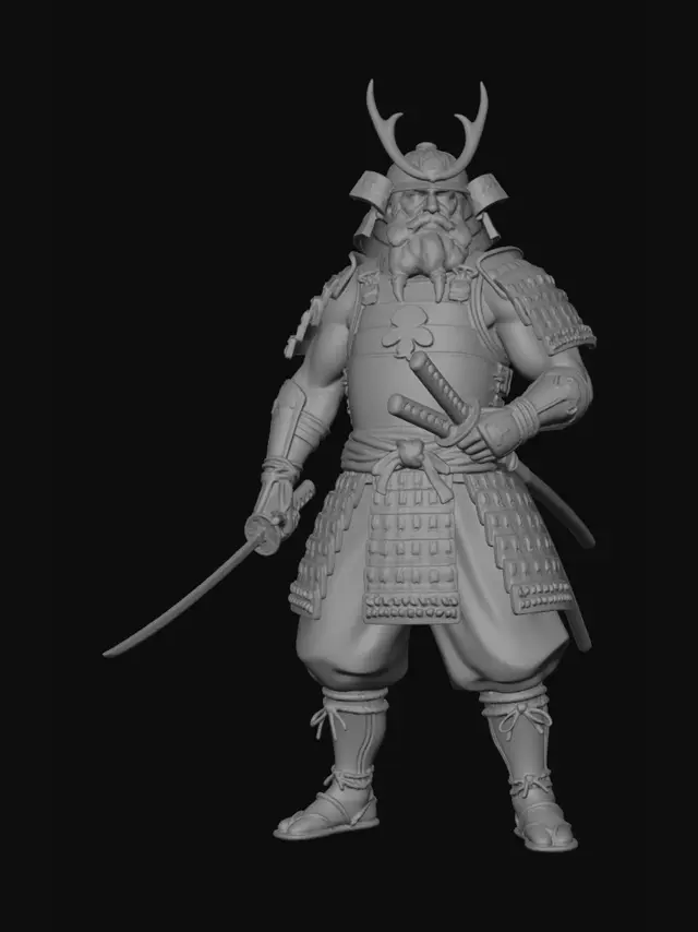 3D model for Emerald Dawn Samurai