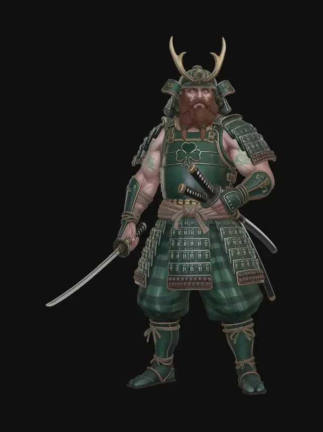 3D model for Emerald Dawn Samurai
