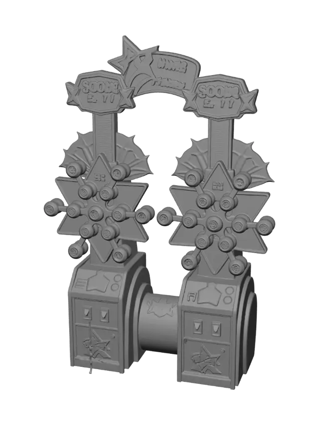 3D model for Neon Dual Star Arcade Machine