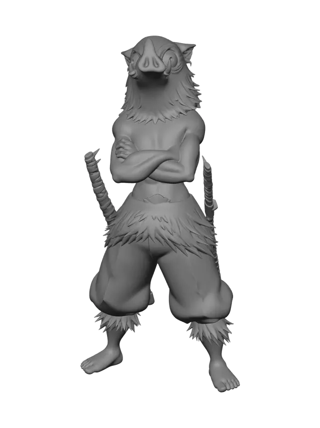 3D model for Low-Poly Inosuke