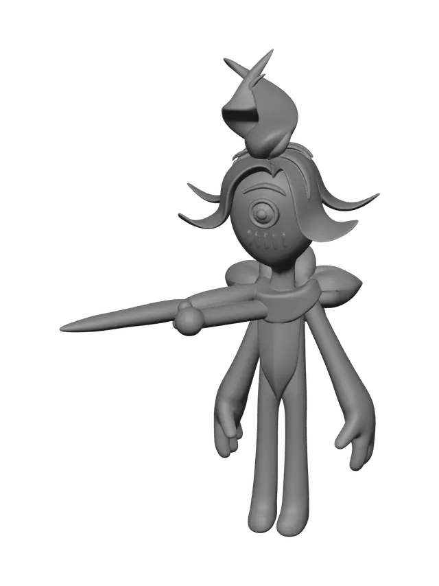 3D model for Stylized Twisted Sprout