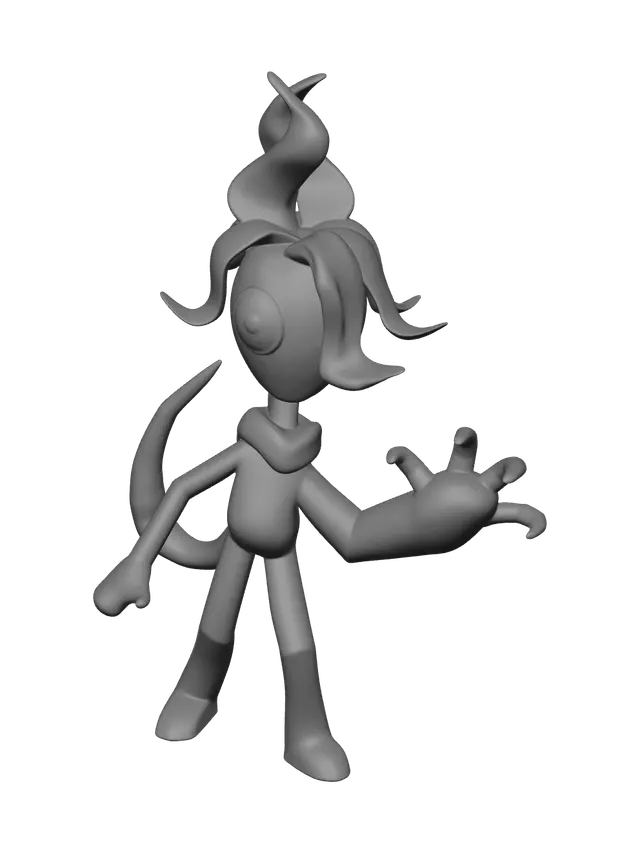 3D model for Low-Poly Twisted Sprout