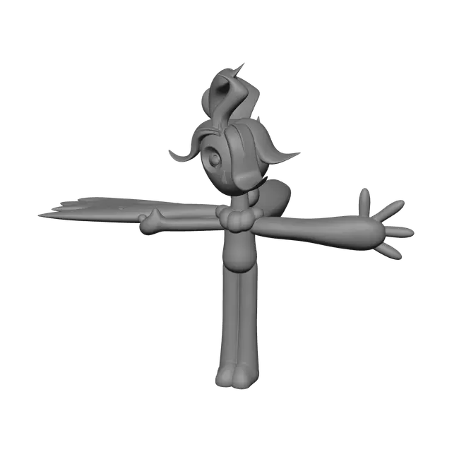3D model for Low-Poly Twisted Sprout