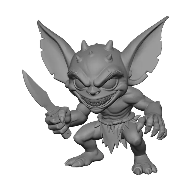 3D model for Dagger-Wielding Goblin
