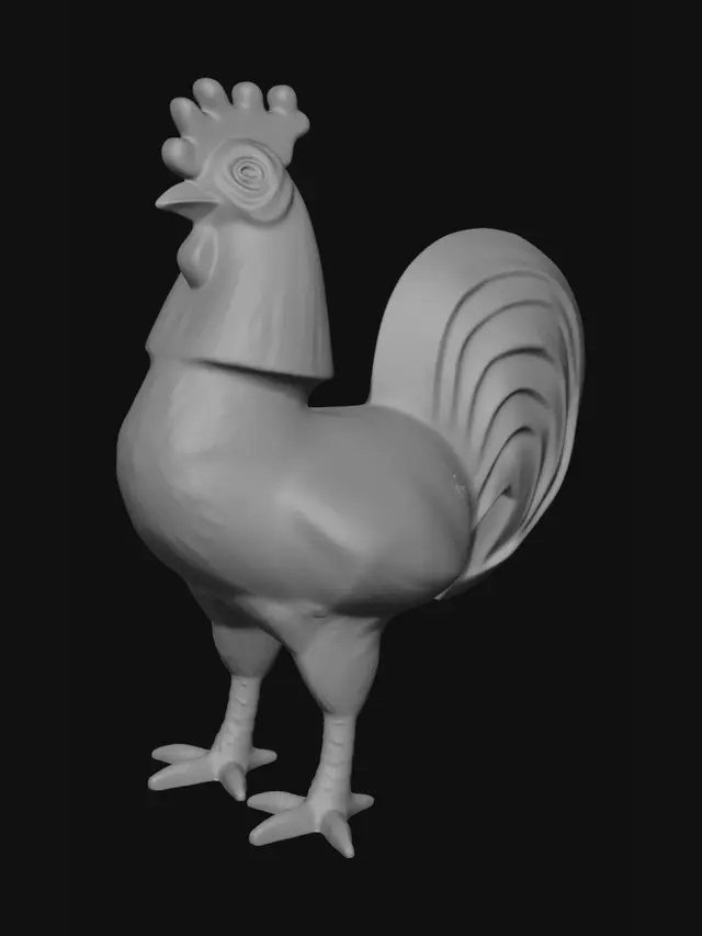 3D model for Stars and Stripes Rooster