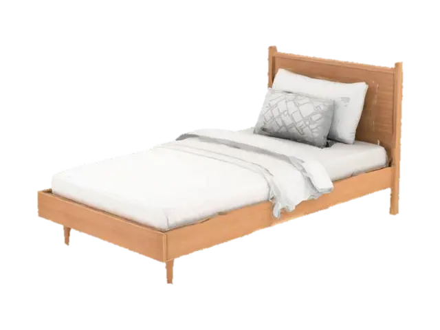single bed - Comfortable 3D model, vytvořený pomocí AI