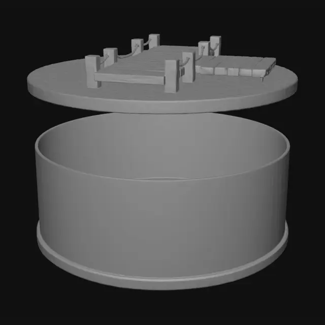 3D model for Tiny Pier in a Tin