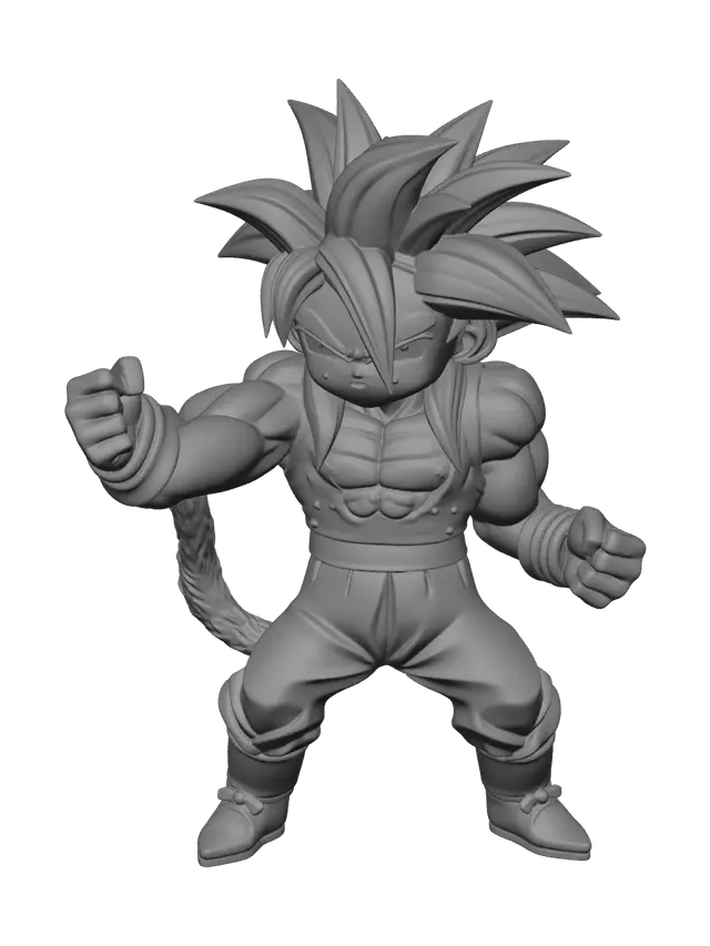 3D model for Low-Poly Ssj4