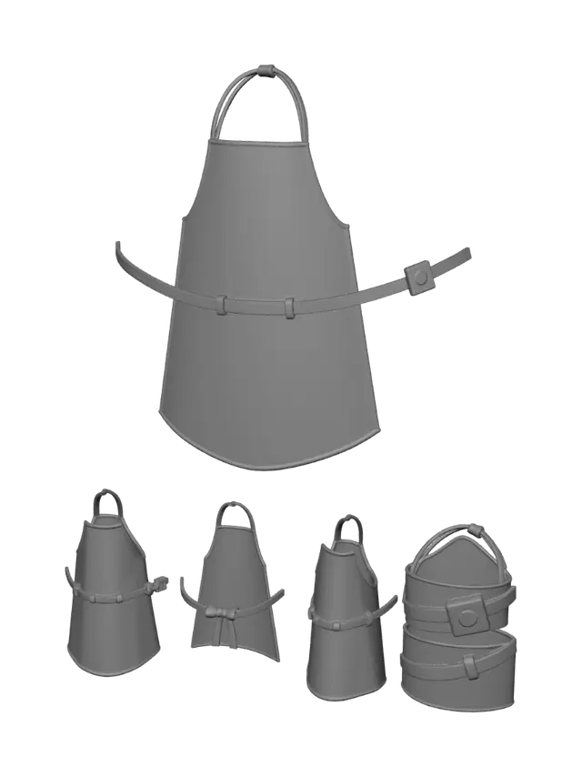 3D model for Red Belted Beige Lamp Shade