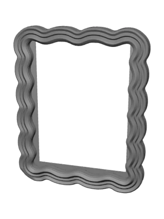 3D model for Orange Wavy Frame