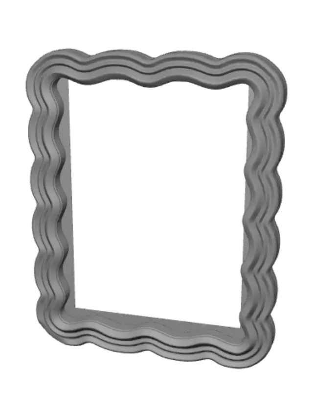 3D model for Orange Wavy Frame