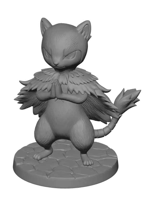 3D model for Low-Poly Mienfoo Evolution