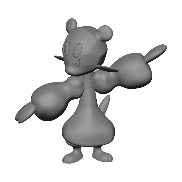 3D model for Weathered Mienfoo Evolution