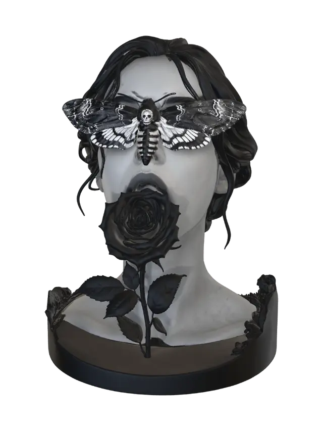 Blooming: Nocturnal Rebirth - Thorn 3D model, vytvořený pomocí AI