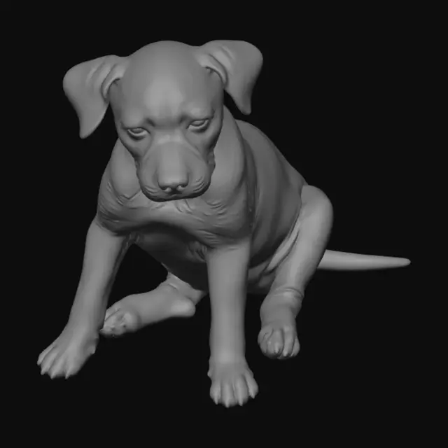 3D model for Puppy on the Bed
