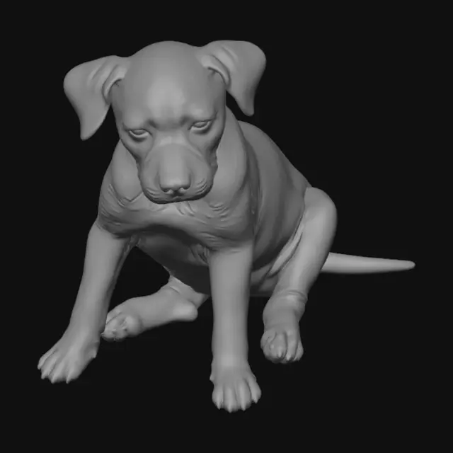 3D model for Puppy on the Bed