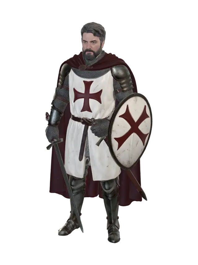 3D model for Crusader Knight
