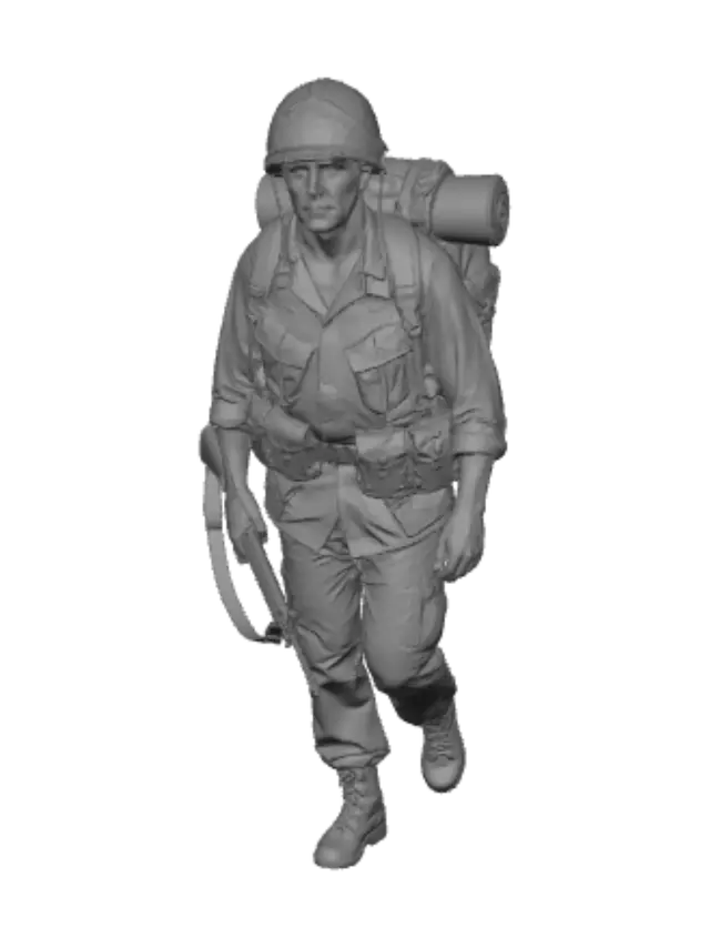 3D model for Footsteps of a Soldier