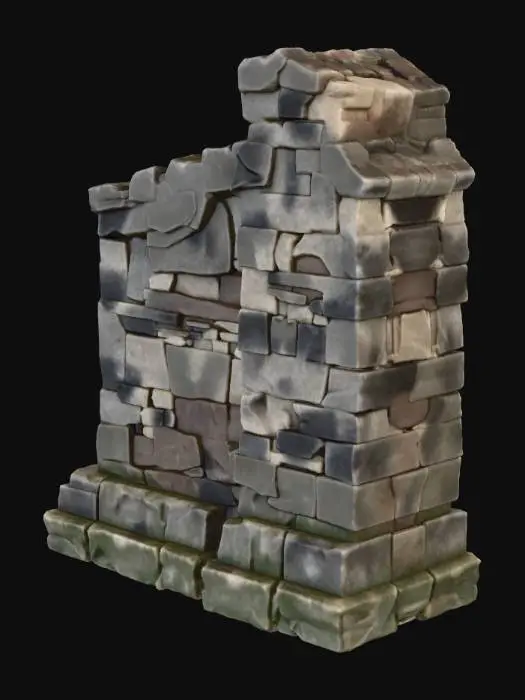 3D model for Stone Fragment Wall