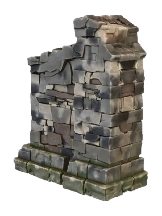 Stone Fragment Wall का AI द्वारा बनाया गया 3D मॉडल