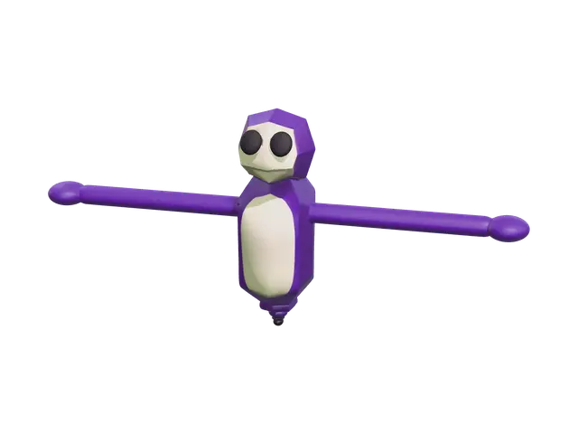 Ornate Gtag Monkey - Facial 3D model, vytvořený pomocí AI