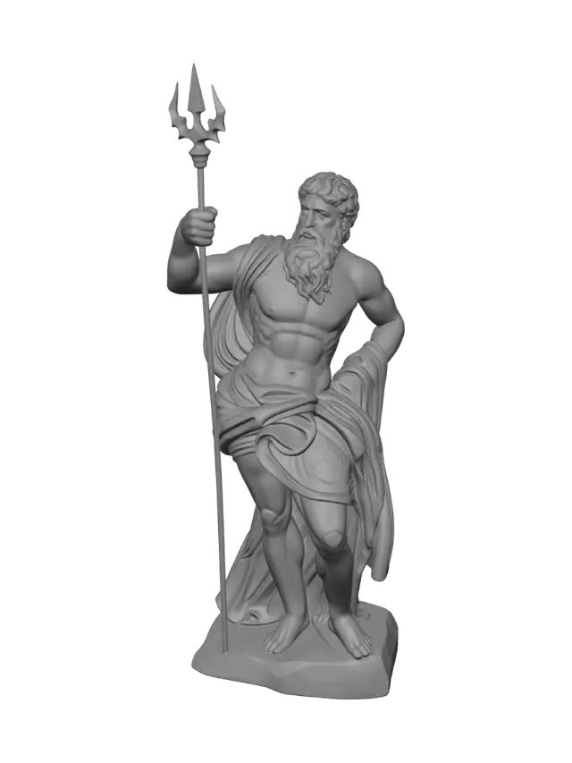 3D model for Poseidon, God of the Sea
