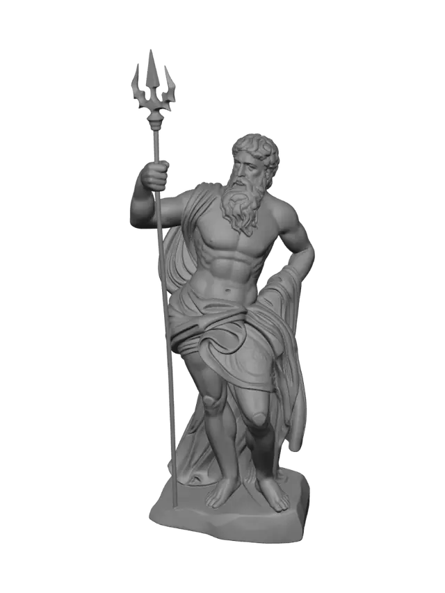 3D model for Poseidon, God of the Sea