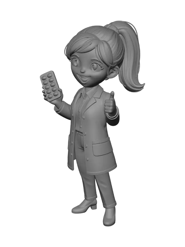 3D model for Cheerful Pharmacist