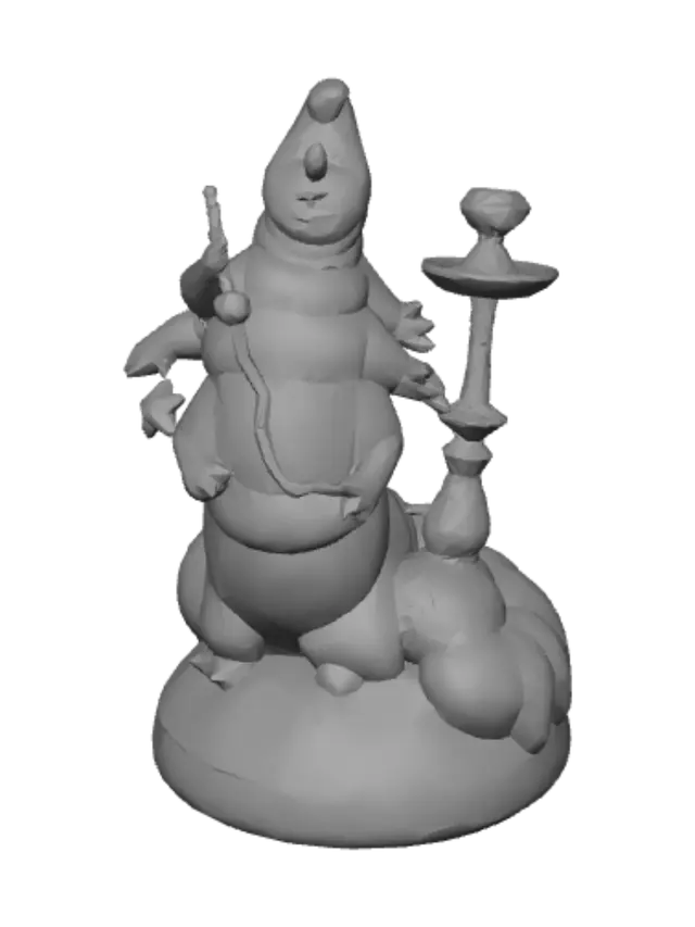 3D model for Snow Goblin with a Staff