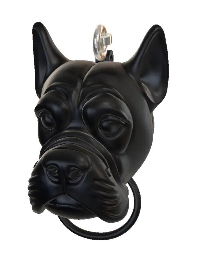 Crea un modello 3D stampabile di un portachiavi raffigurante la testa di un cane Corso.… - Stl 3D model, vytvořený pomocí AI