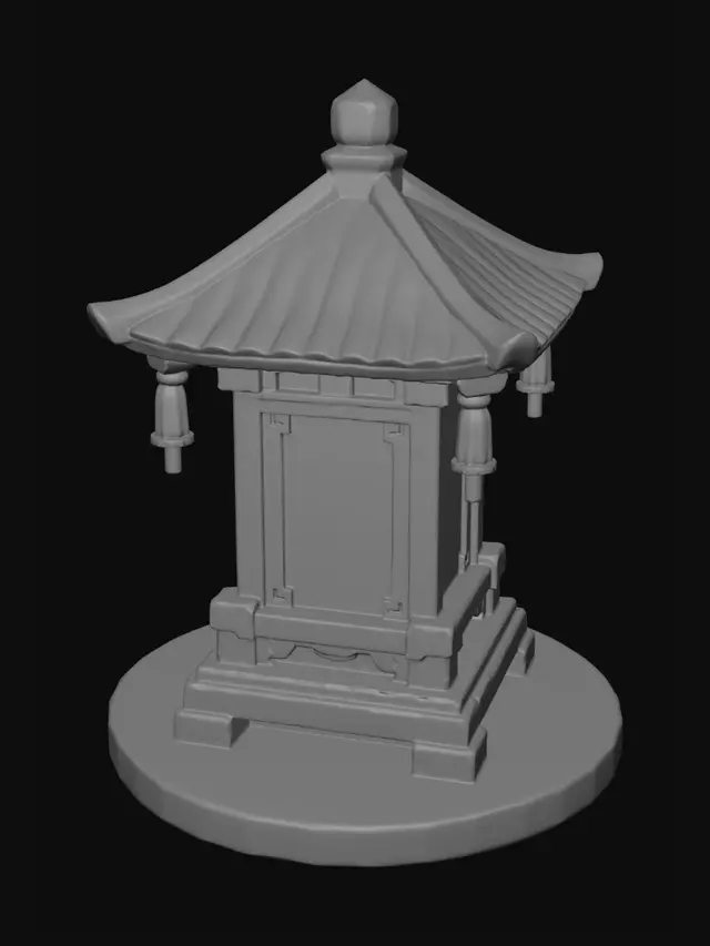 3D model for Pagoda Lantern Shrine