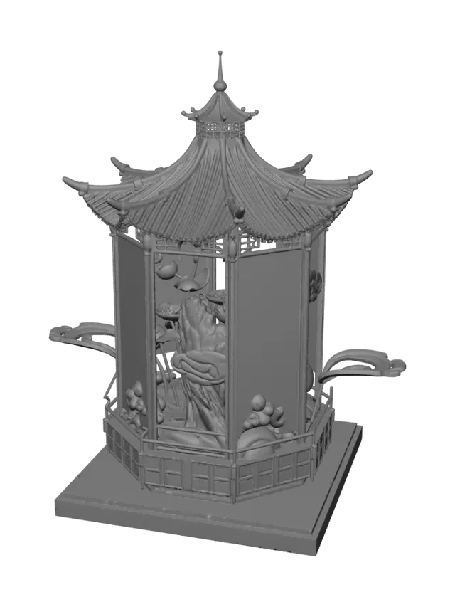 3D model for Lotus Lantern Pavilion