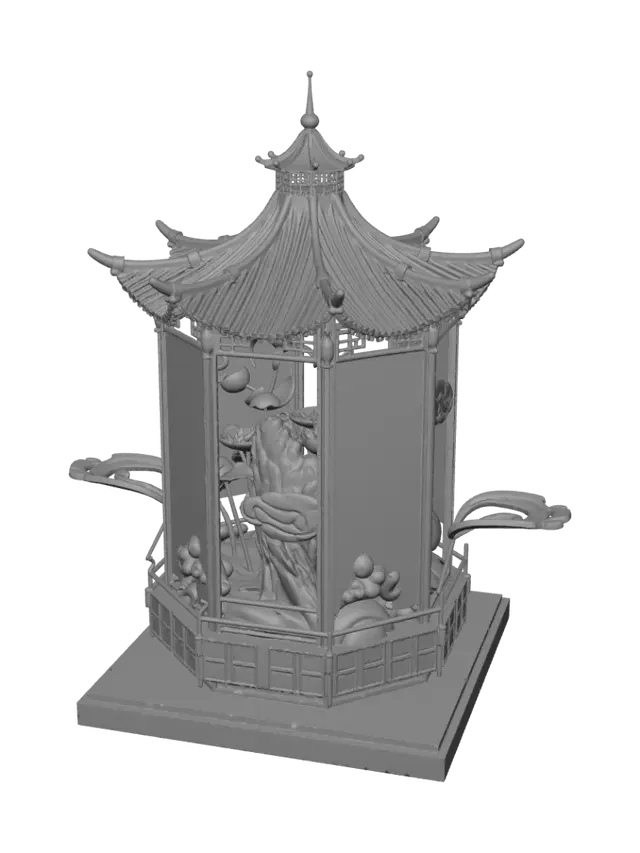 3D model for Lotus Lantern Pavilion