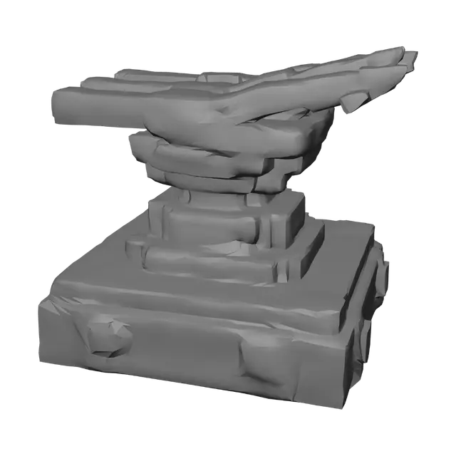 3D model for Voxel Tri-Barrel Cannon